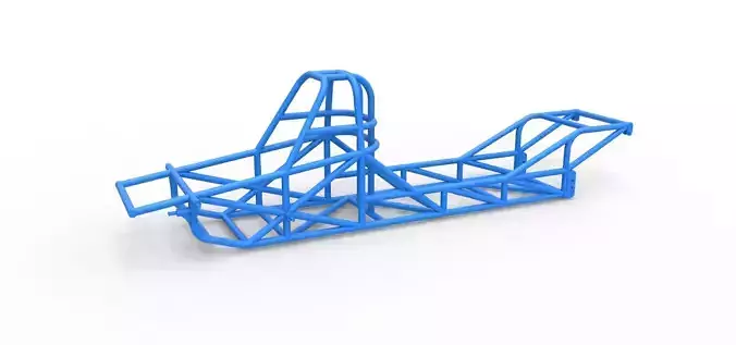 Frame of Dirt Dragster 4wd Scale 1 to 25