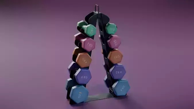Vinyl Dumbbell Set