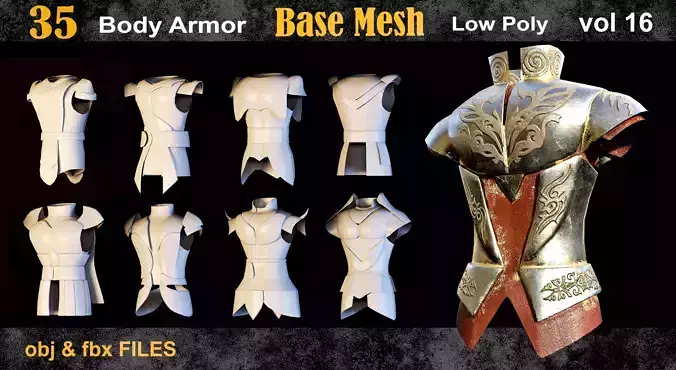 35 Body Armor Base Mesh vol16 