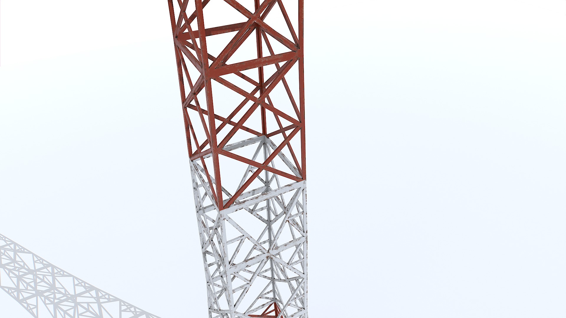Old Tower Antenna Low-poly 3D model_2