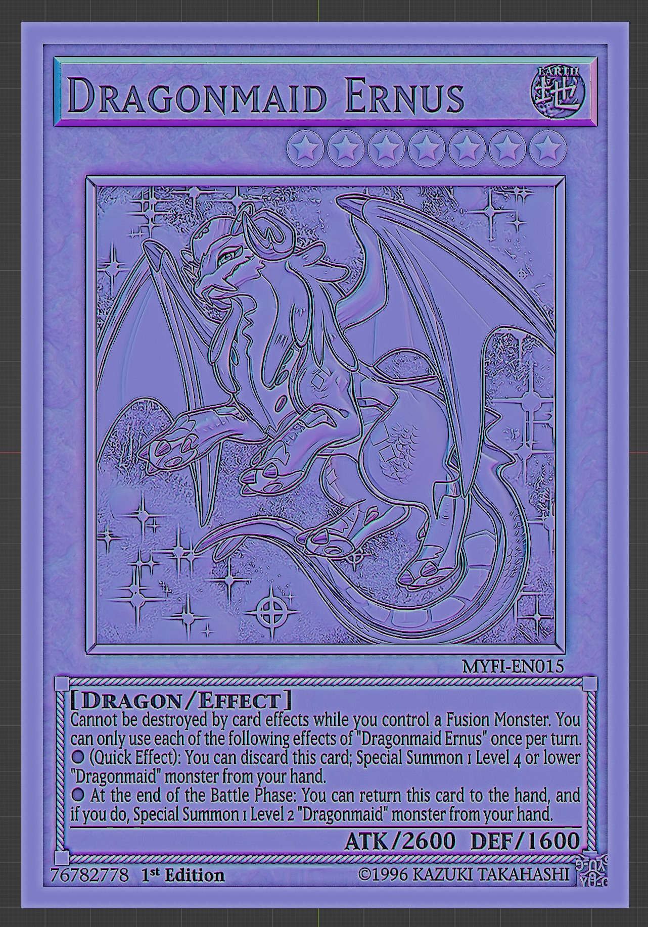 Yu-Gi-Oh! - Dragonmaid Ernus - MYFI-EN015 - Super Rare - 1ª Edición - Mystic Fighters