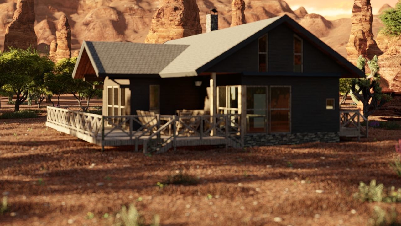 old house-Old Abandoned House 3D model_13