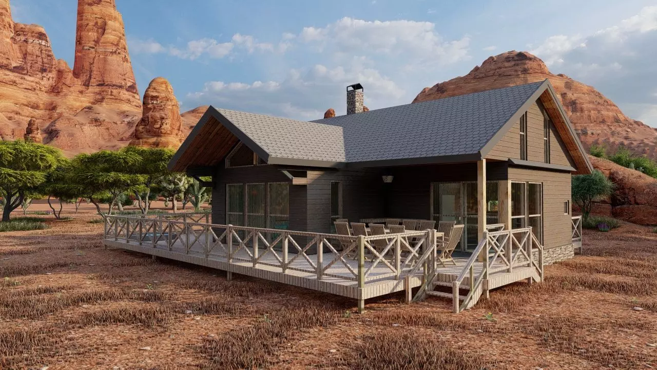 old house-Old Abandoned House 3D model_0