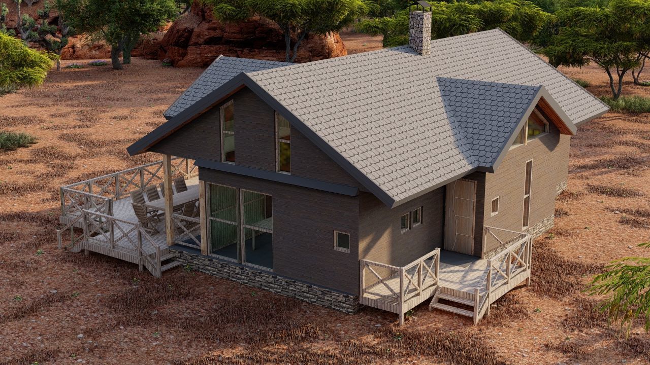 old house-Old Abandoned House 3D model_2