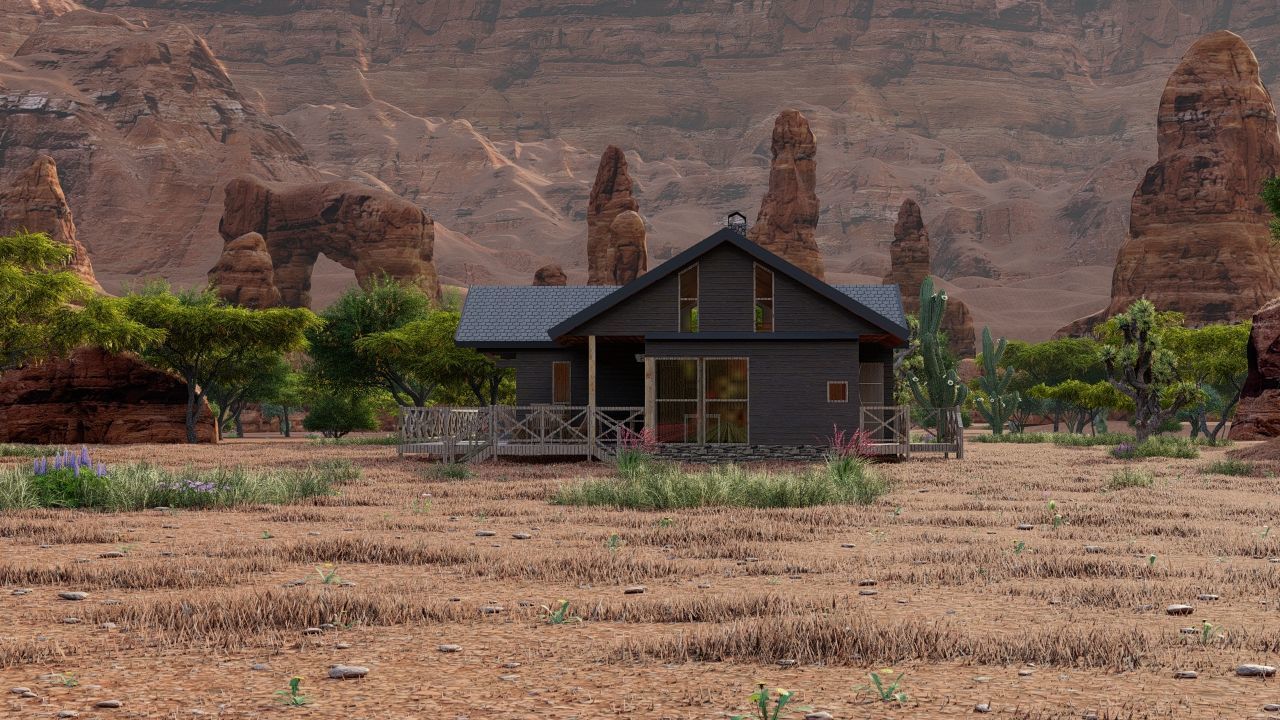 old house-Old Abandoned House 3D model_14