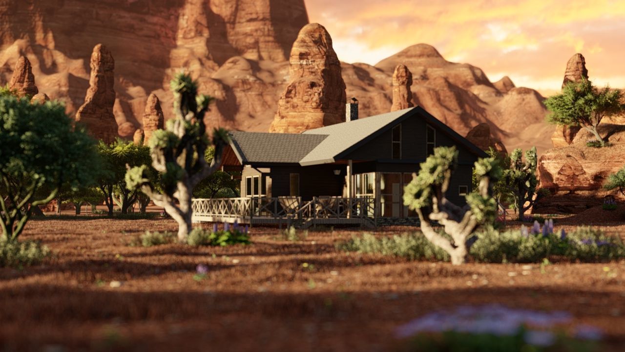 old house-Old Abandoned House 3D model_7