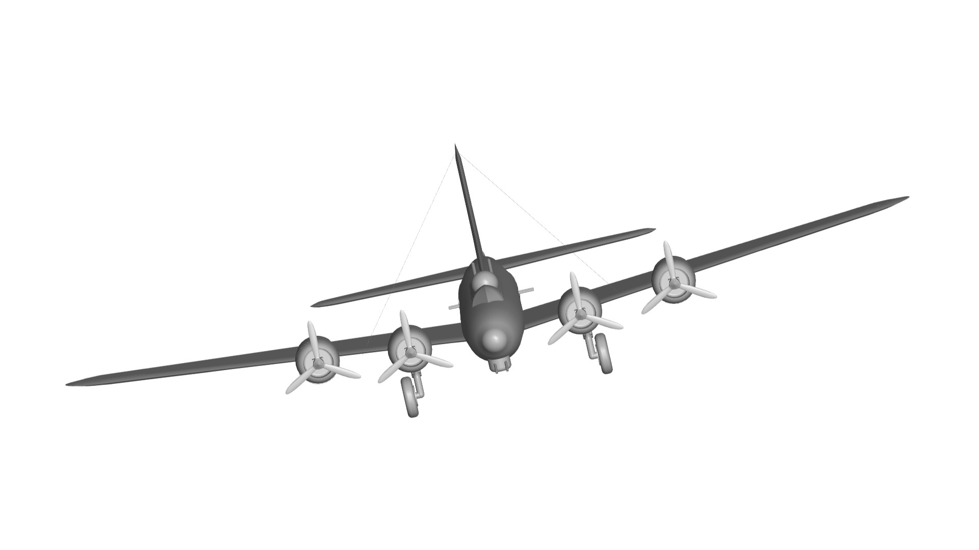 Boeing B-17 Flying Fortress 3D model_3