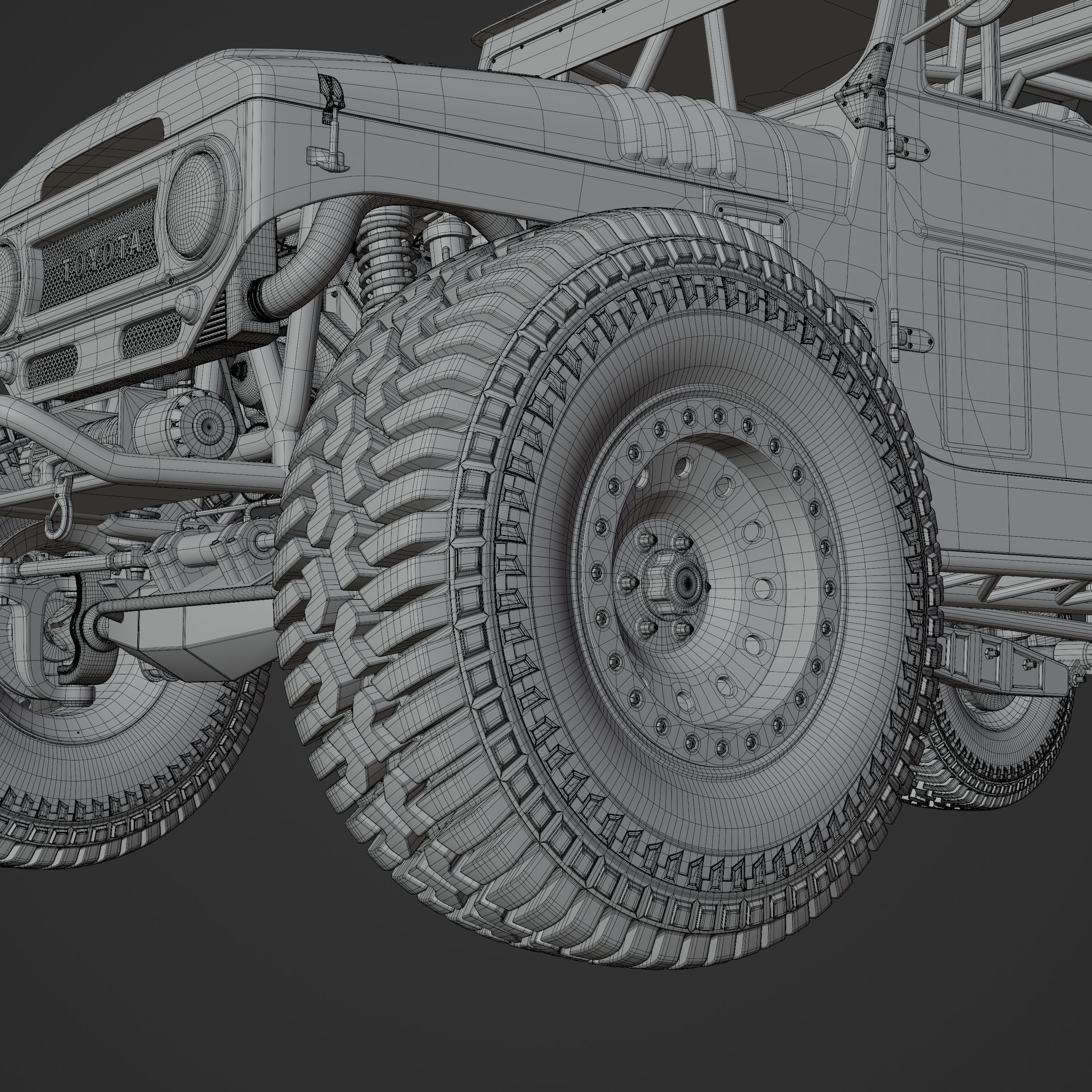 Toyota FJ45 Ultra4 Racing Style 3D model_28