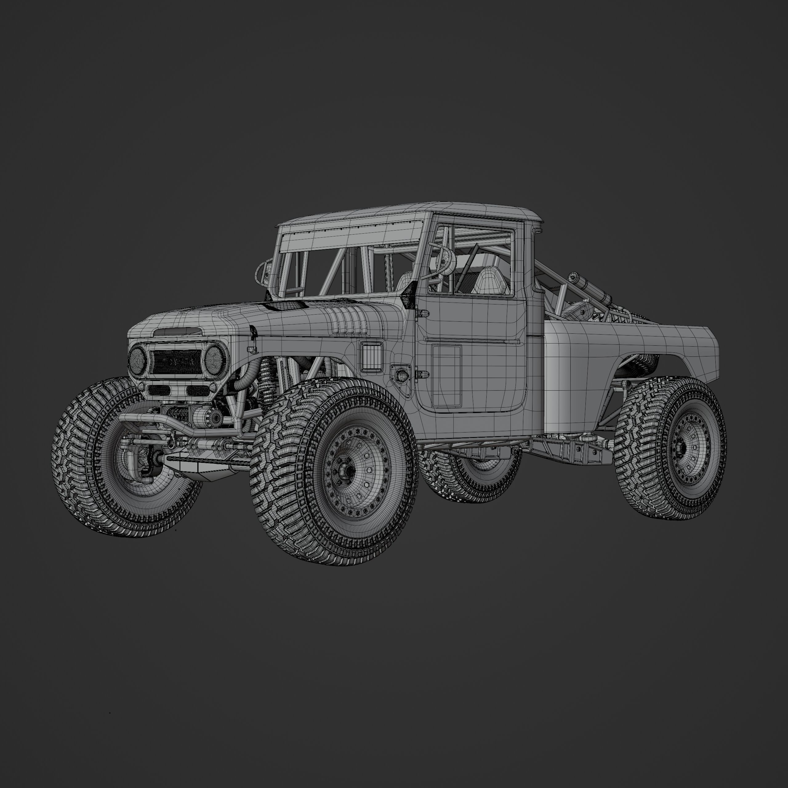 Toyota FJ45 Ultra4 Racing Style 3D model_22