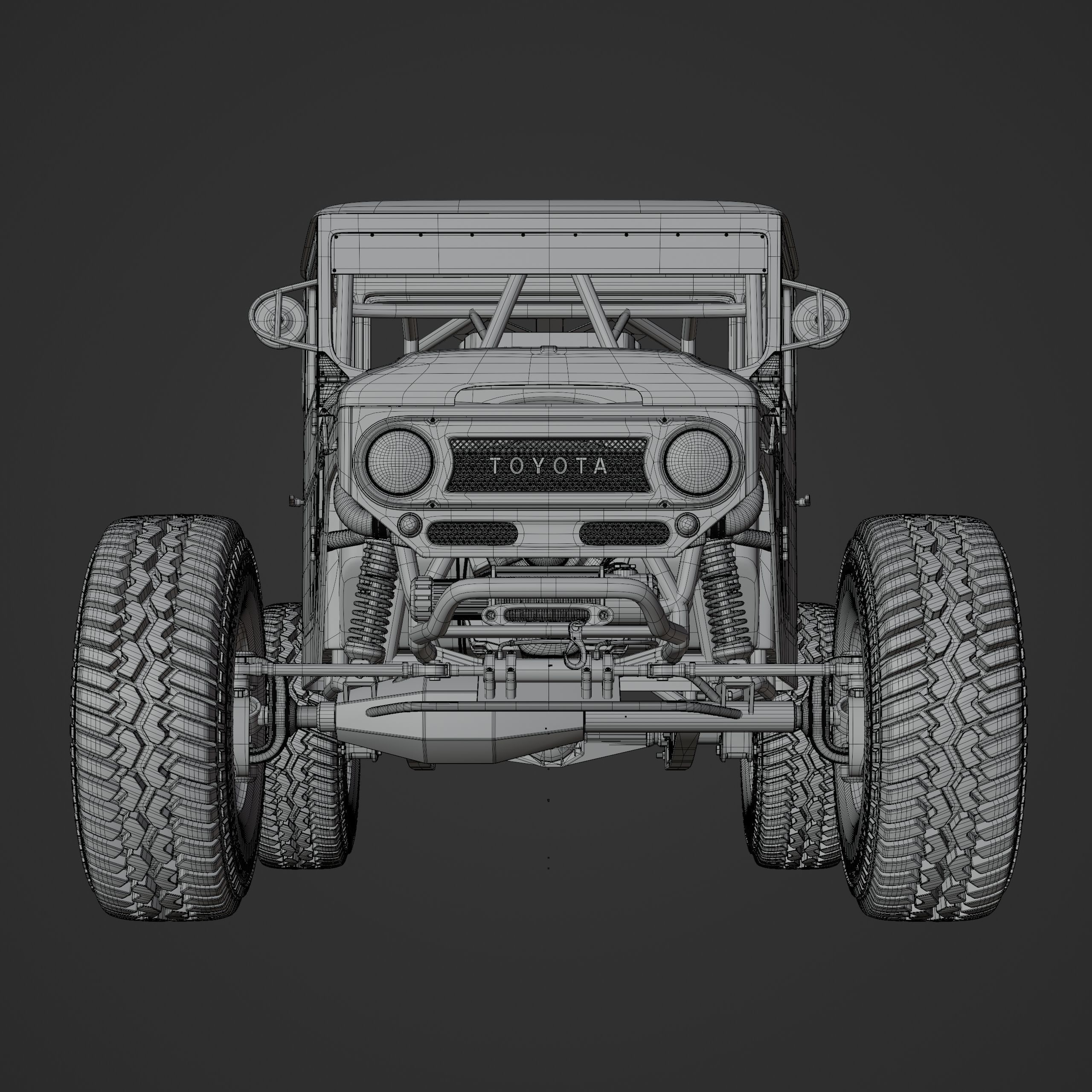 Toyota FJ45 Ultra4 Racing Style 3D model_25