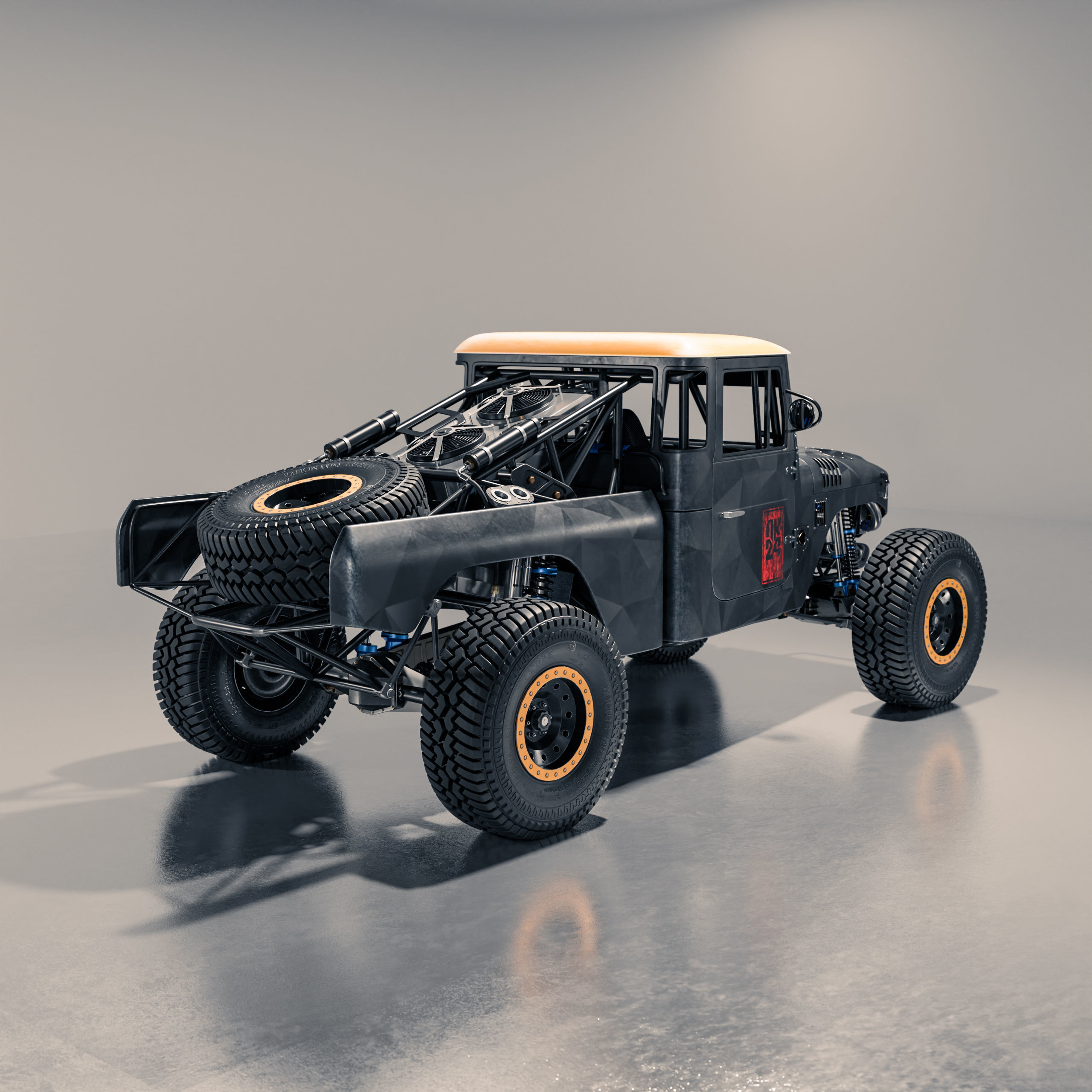 Toyota FJ45 Ultra4 Racing Style 3D model_1