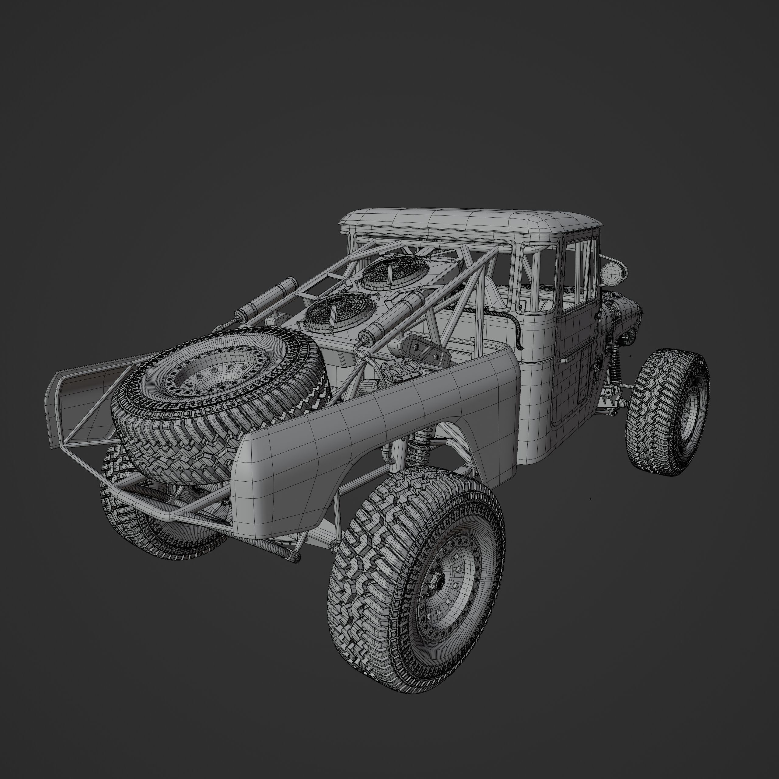 Toyota FJ45 Ultra4 Racing Style 3D model_27