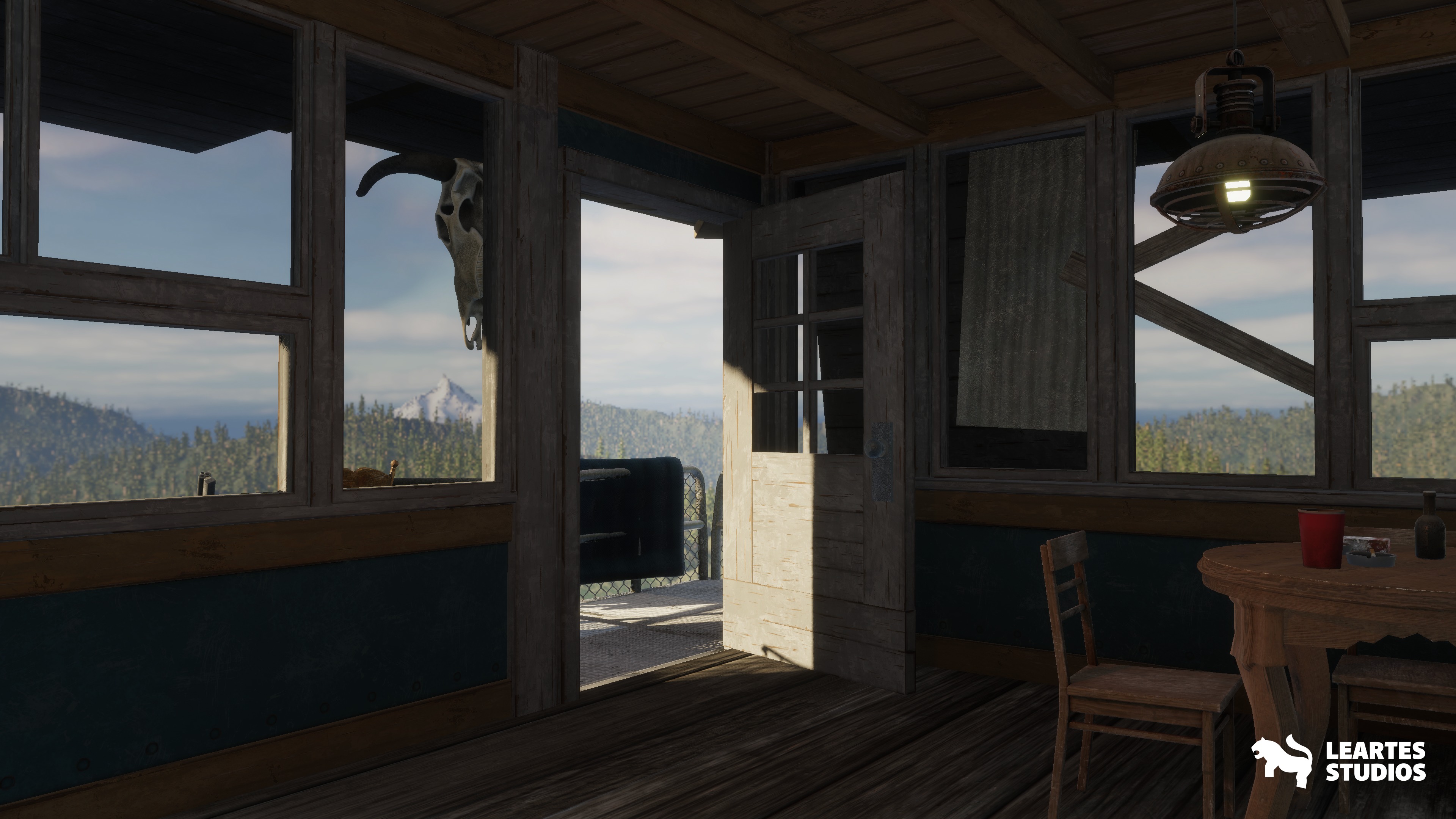 Fire Watch Tower Environment Low-poly 3D model_5