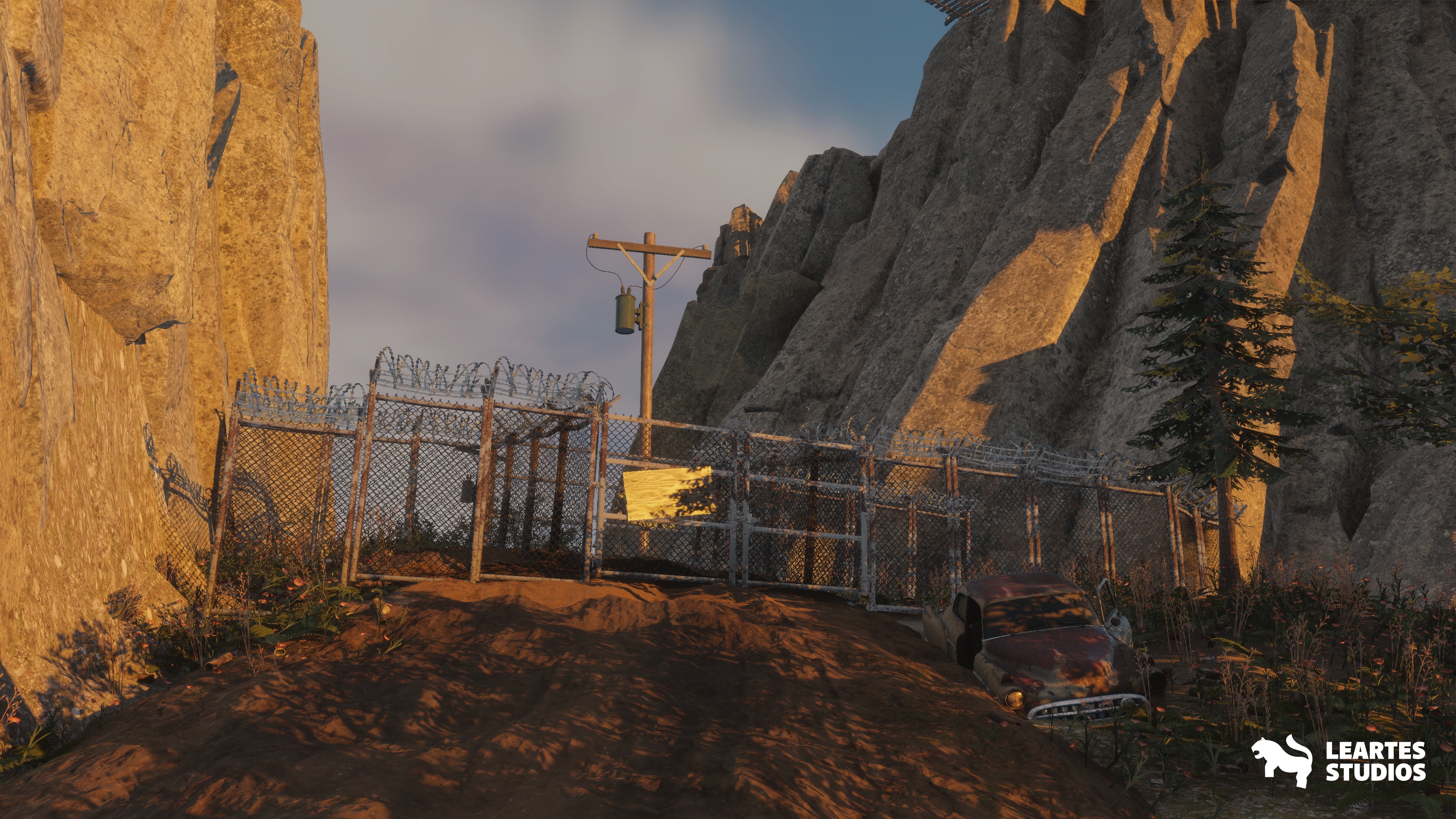 Fire Watch Tower Environment Low-poly 3D model_10