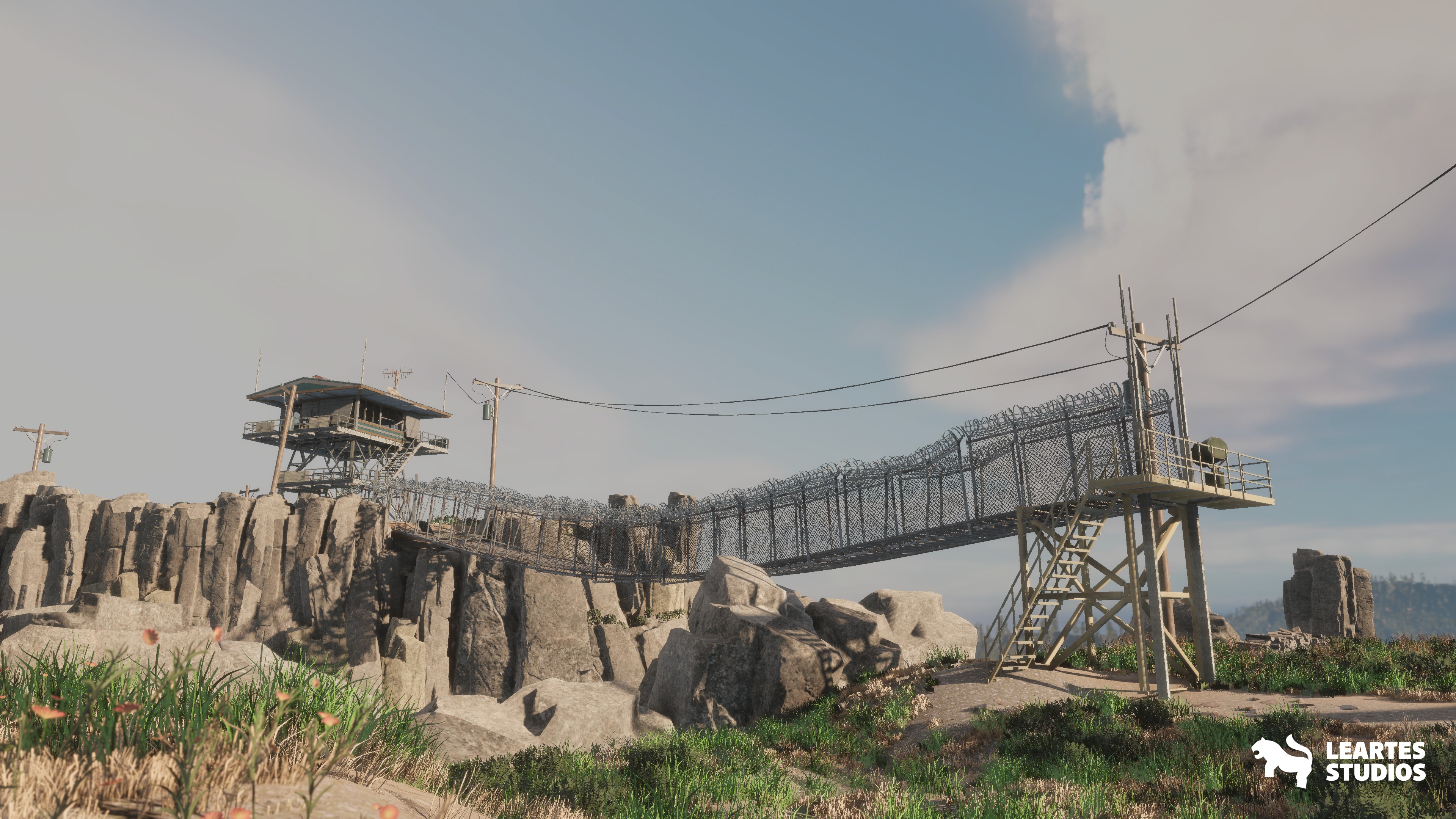 Fire Watch Tower Environment Low-poly 3D model_6