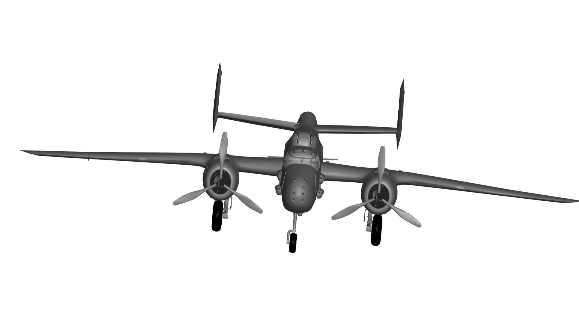 North American B-25 Mitchell 3D model_2