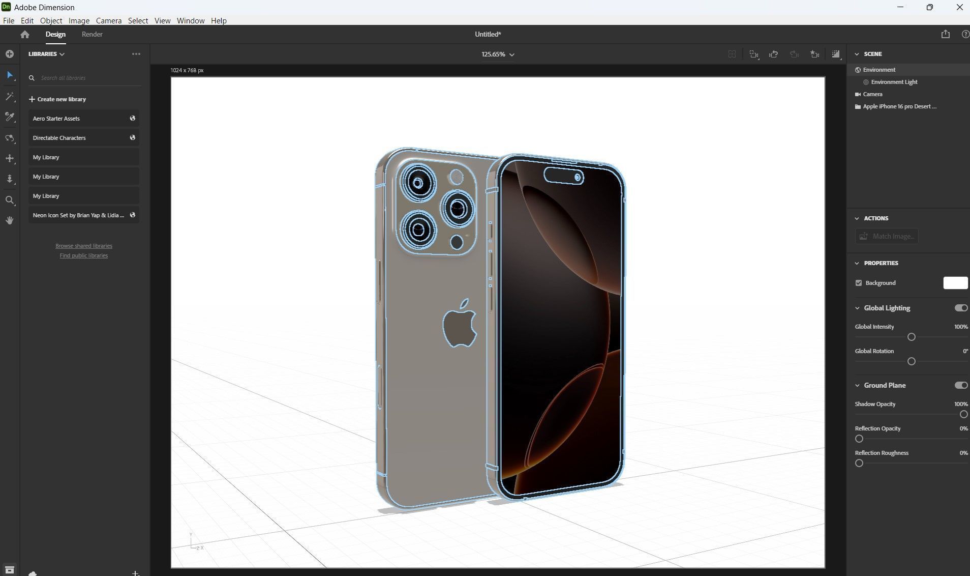 Apple iPhone 16 Pro Low-poly 3D model_26