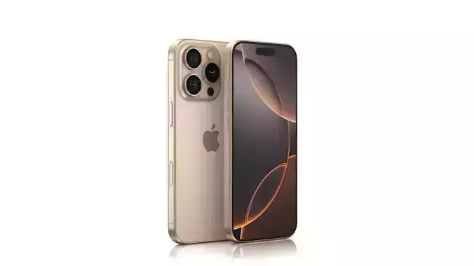 Apple iPhone 16 Pro Low-poly 3D model