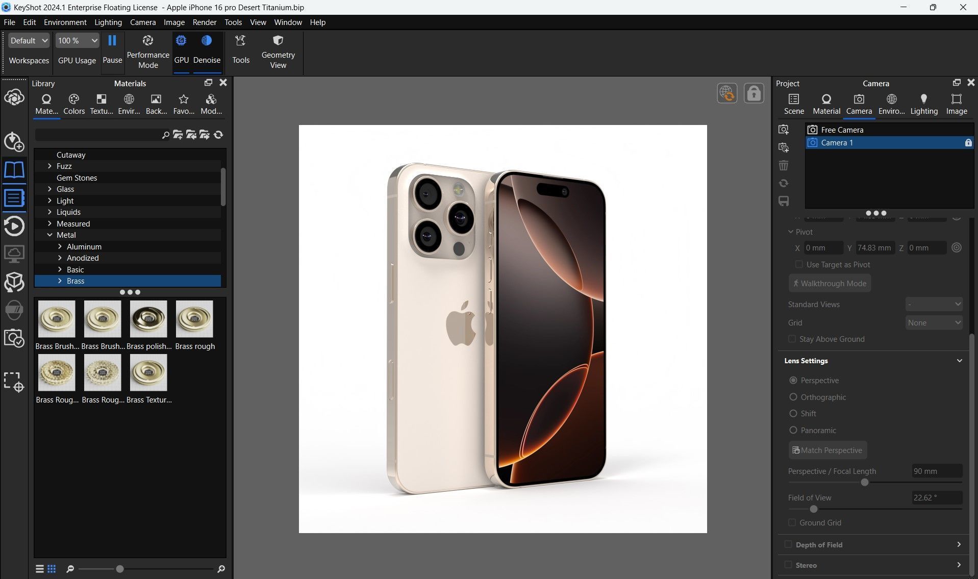 Apple iPhone 16 Pro Low-poly 3D model_33