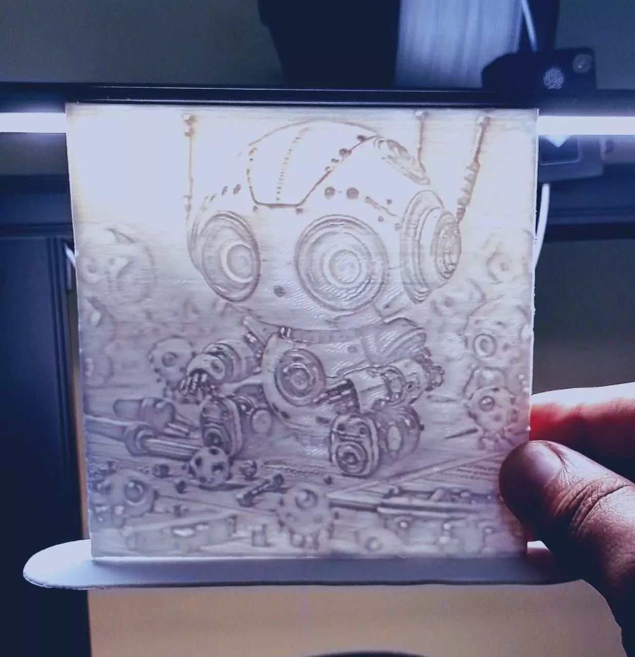 Mini Robot Light Display 3D print model_0