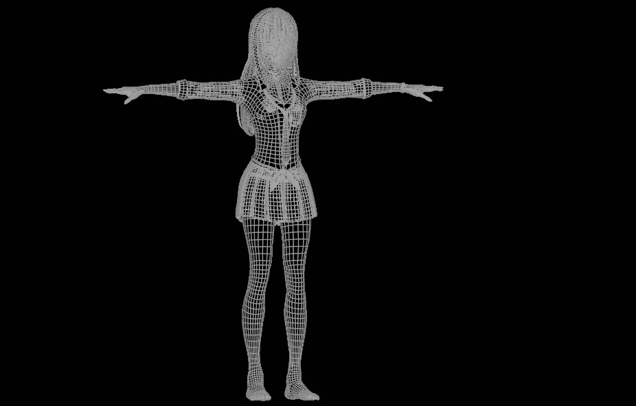 Marin Kitagawa Anime Version Low-poly 3D model_8