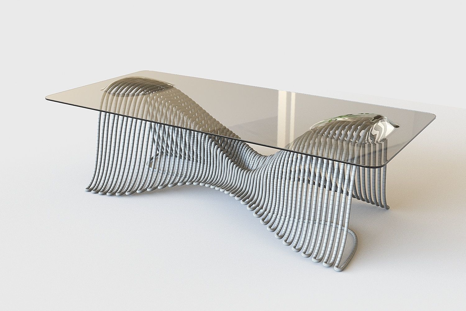 Modern coffee table 3D model_4