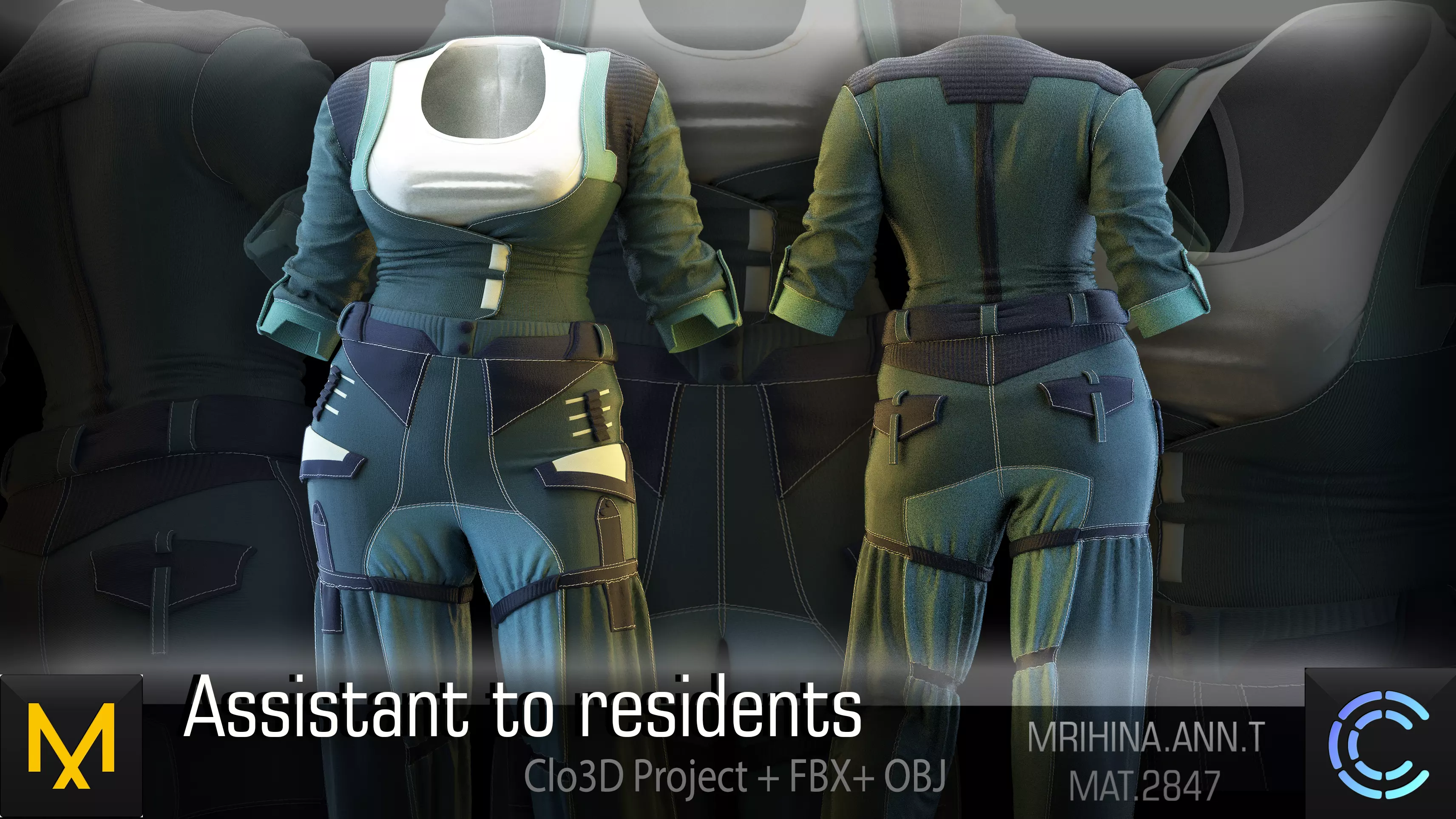 Assistant to residents 3D model_0