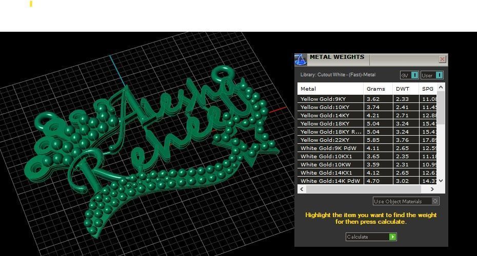 Stylish Aiesha Reheel Name Pendant 3d printable Model 3D print model_2