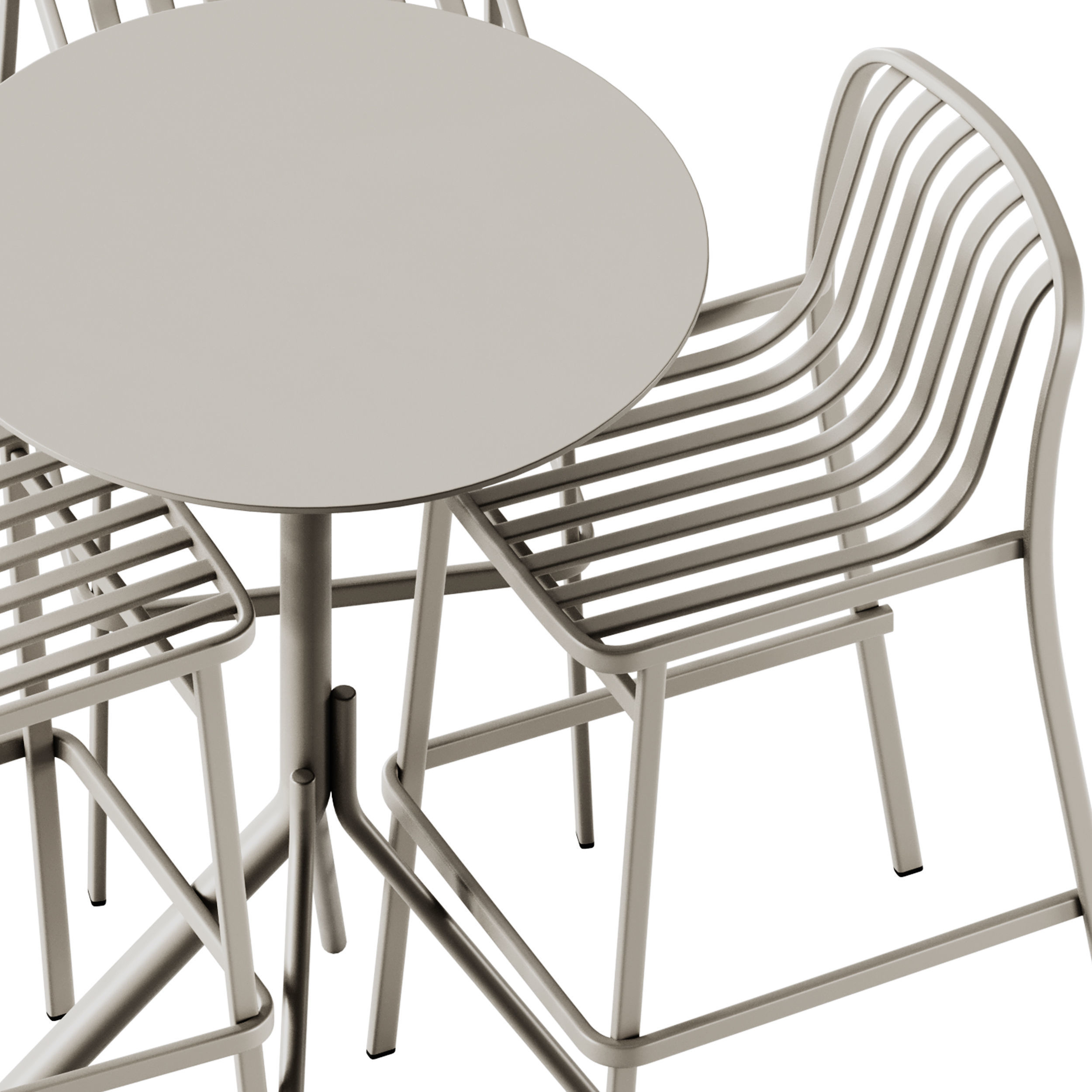 Babel D Kano Bar Stool and Et al Main High Table 3D model_4