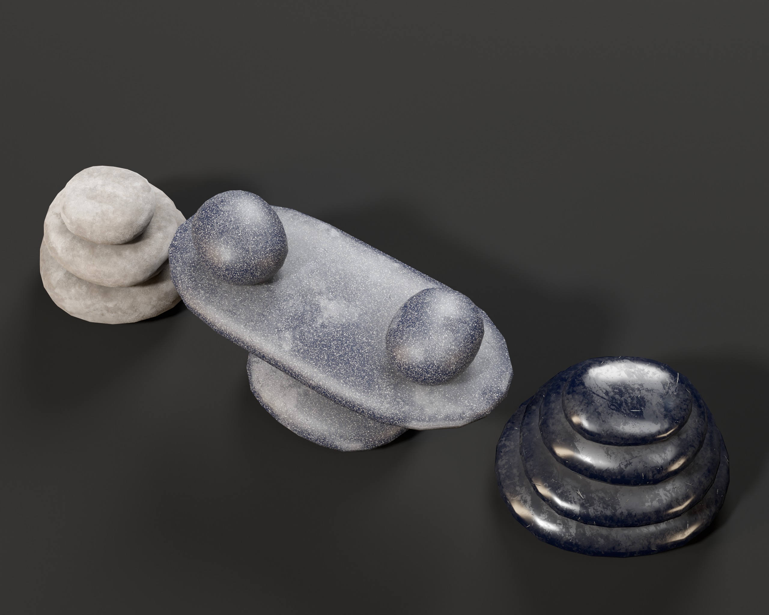 Zen Stones Low-poly 3D model_14