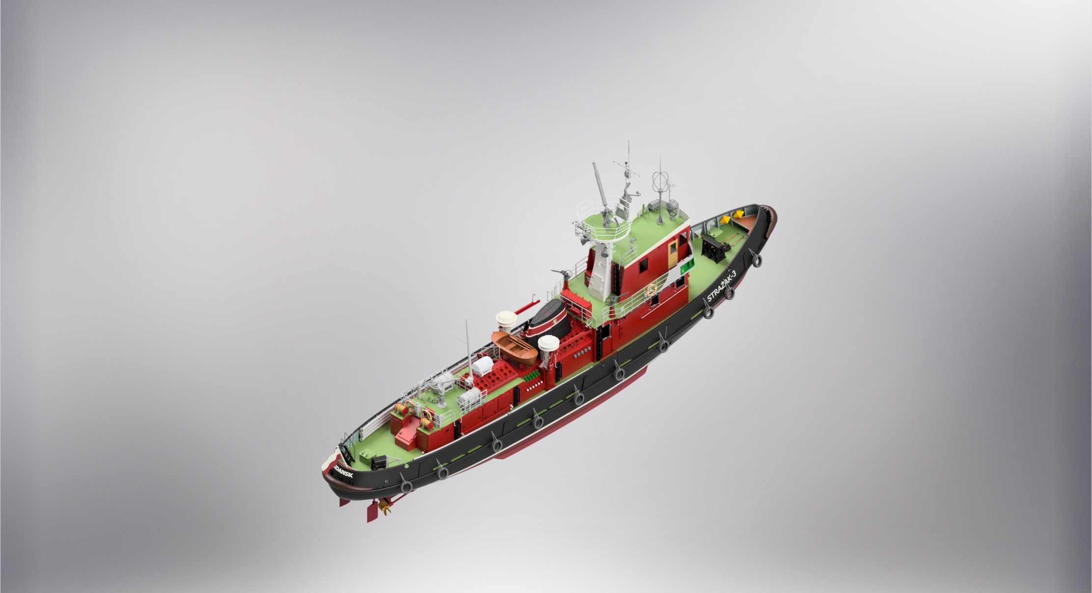 Firefighting boat Strazak 3 Part 3 of 6 group H 3D print model_7
