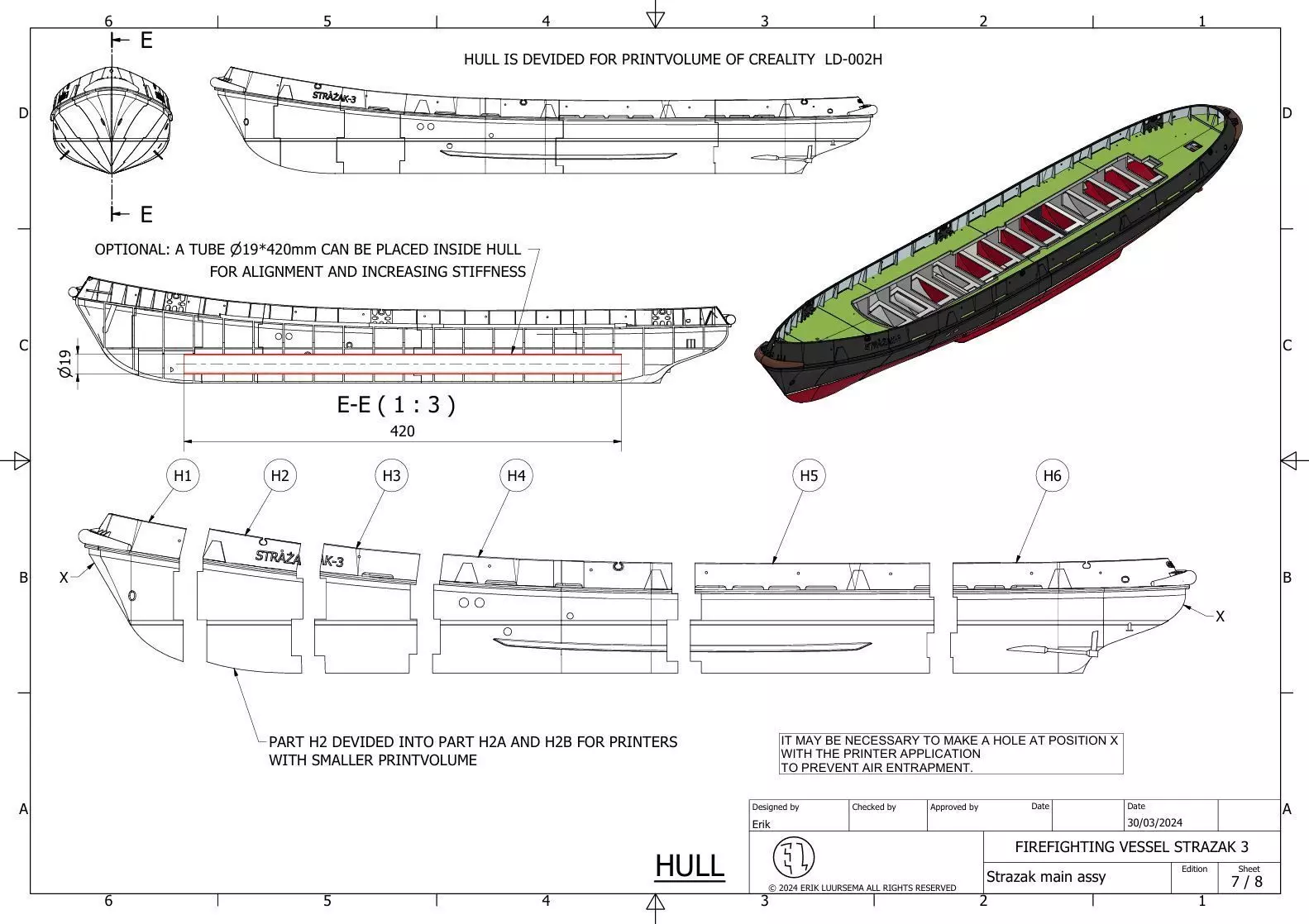 Firefighting boat Strazak 3 Part 3 of 6 group H 3D print model_0