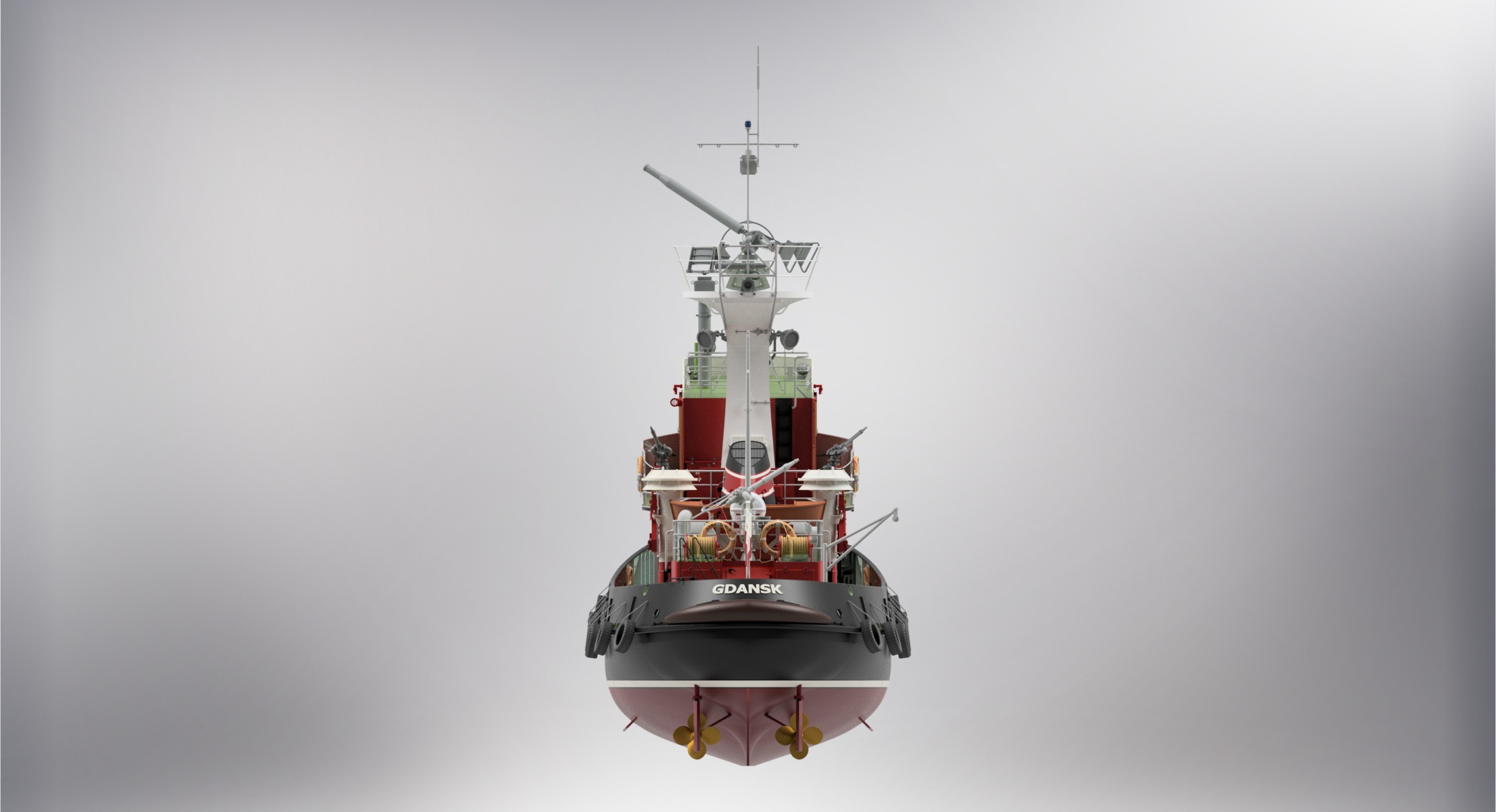Firefighting boat Strazak 3 Part 3 of 6 group H 3D print model_6