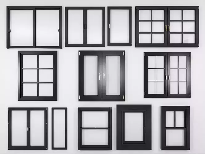 Modern Window Collection for 3ds Max 3D model Modern Window Collection for 3ds Max 3D model