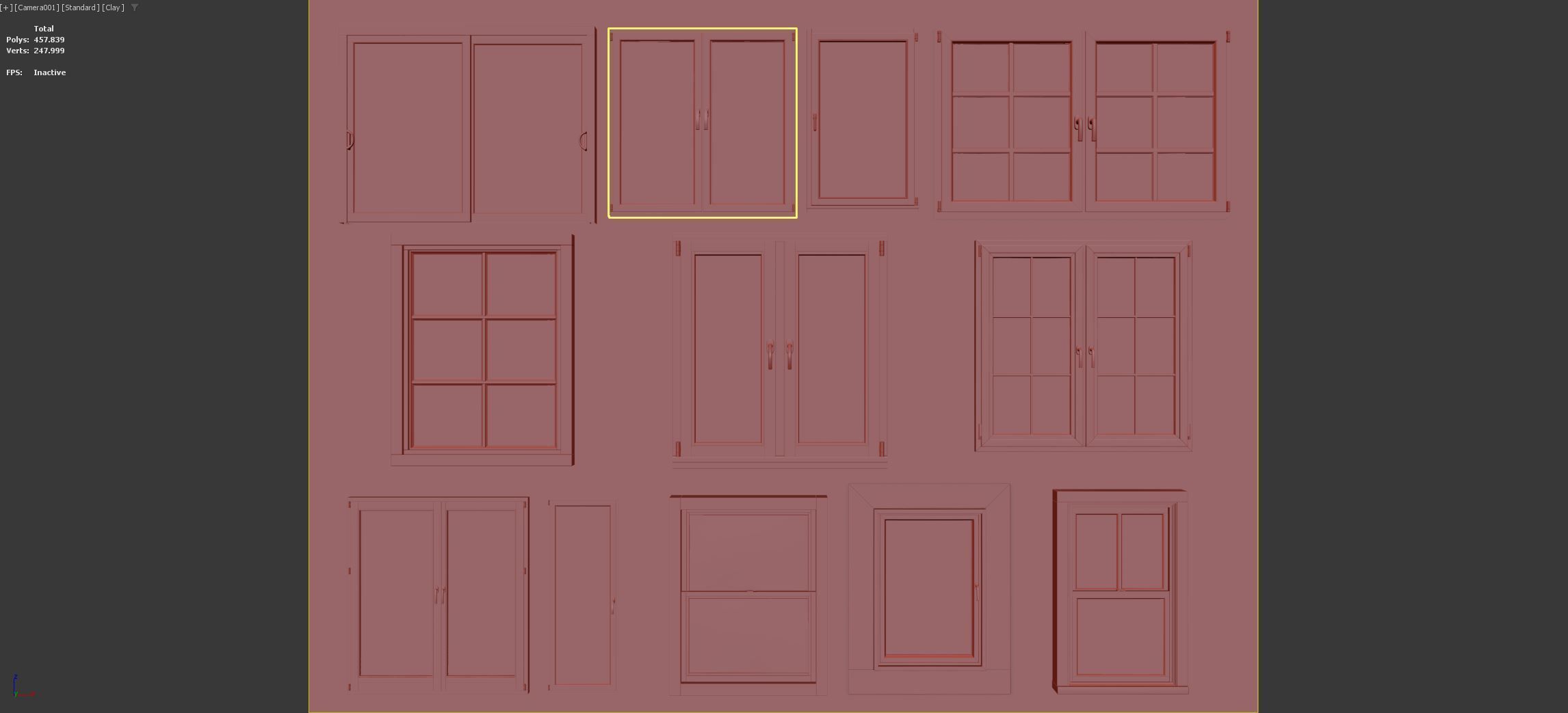 Modern Window Collection for 3ds Max 3D model_12