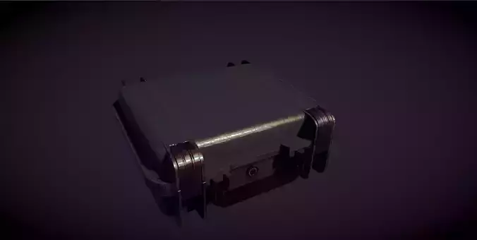 3D Weapon Case Model With Textures - Rigged - Detail Low-poly 3D model