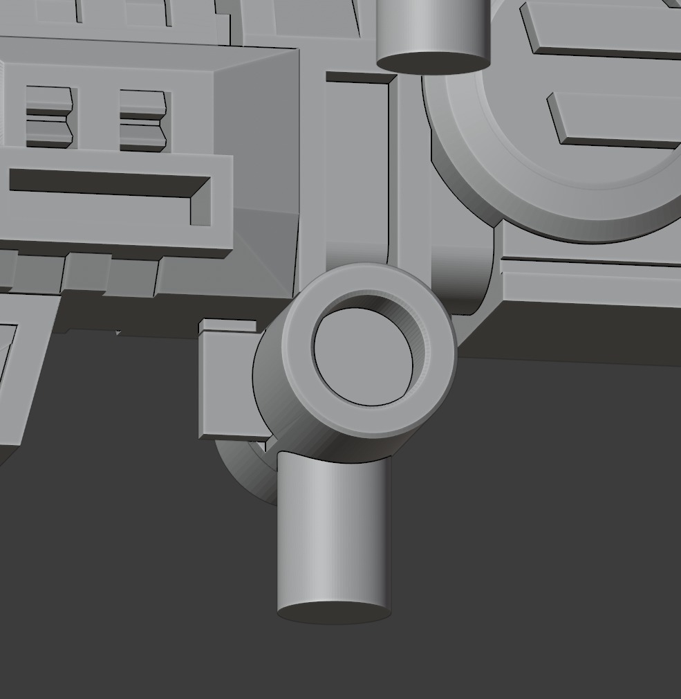 Hypersonic Concussion Blasters for Titans Return Leader Sixshot 3D print model_2