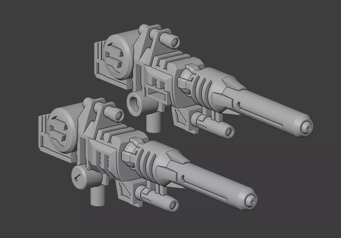 Hypersonic Concussion Blasters for Titans Return Leader Sixshot 3D print model_0