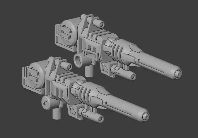 Hypersonic Concussion Blasters for Titans Return Leader Sixshot 3D print model
