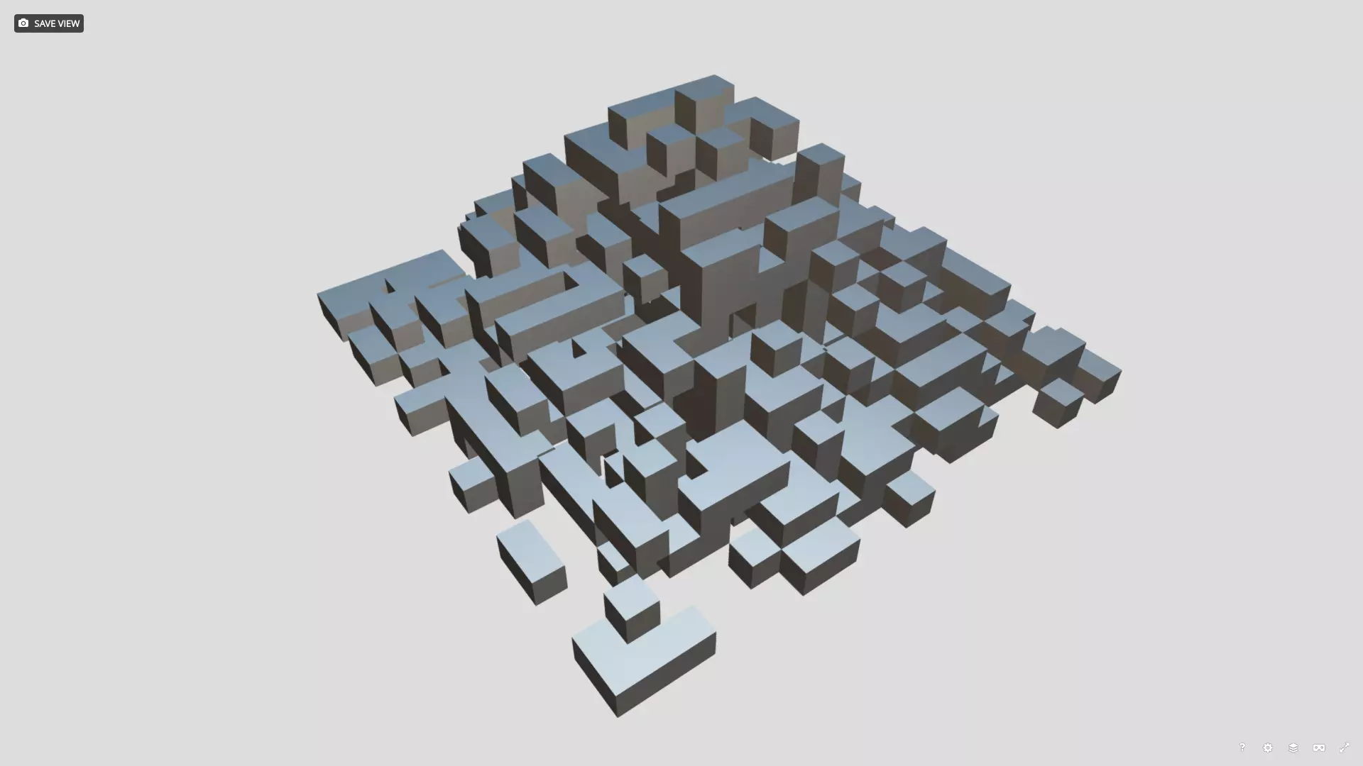 Voxel Maze Pyramid 3D model_0