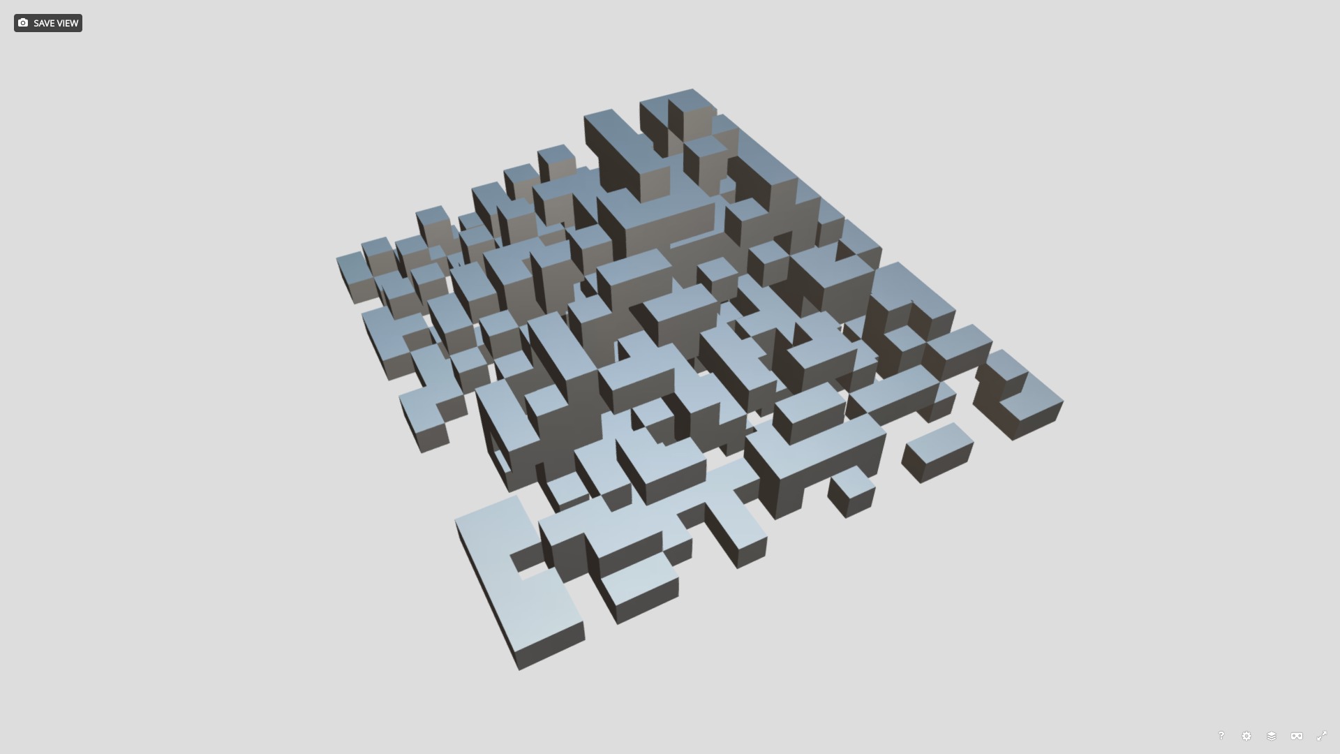 Voxel Maze Pyramid 3D model_1