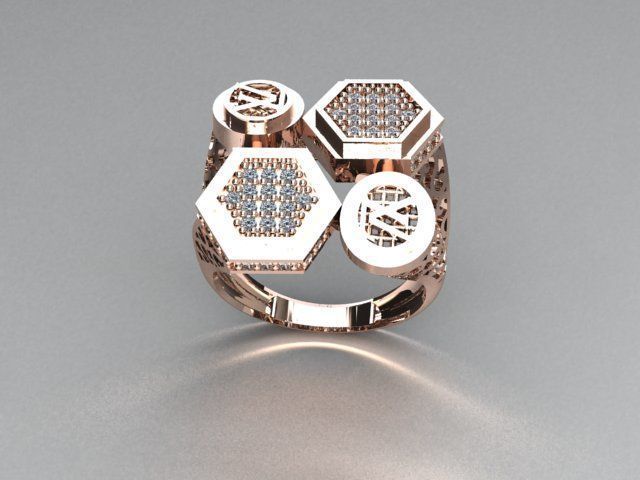 jewelry ring 3D print model_3