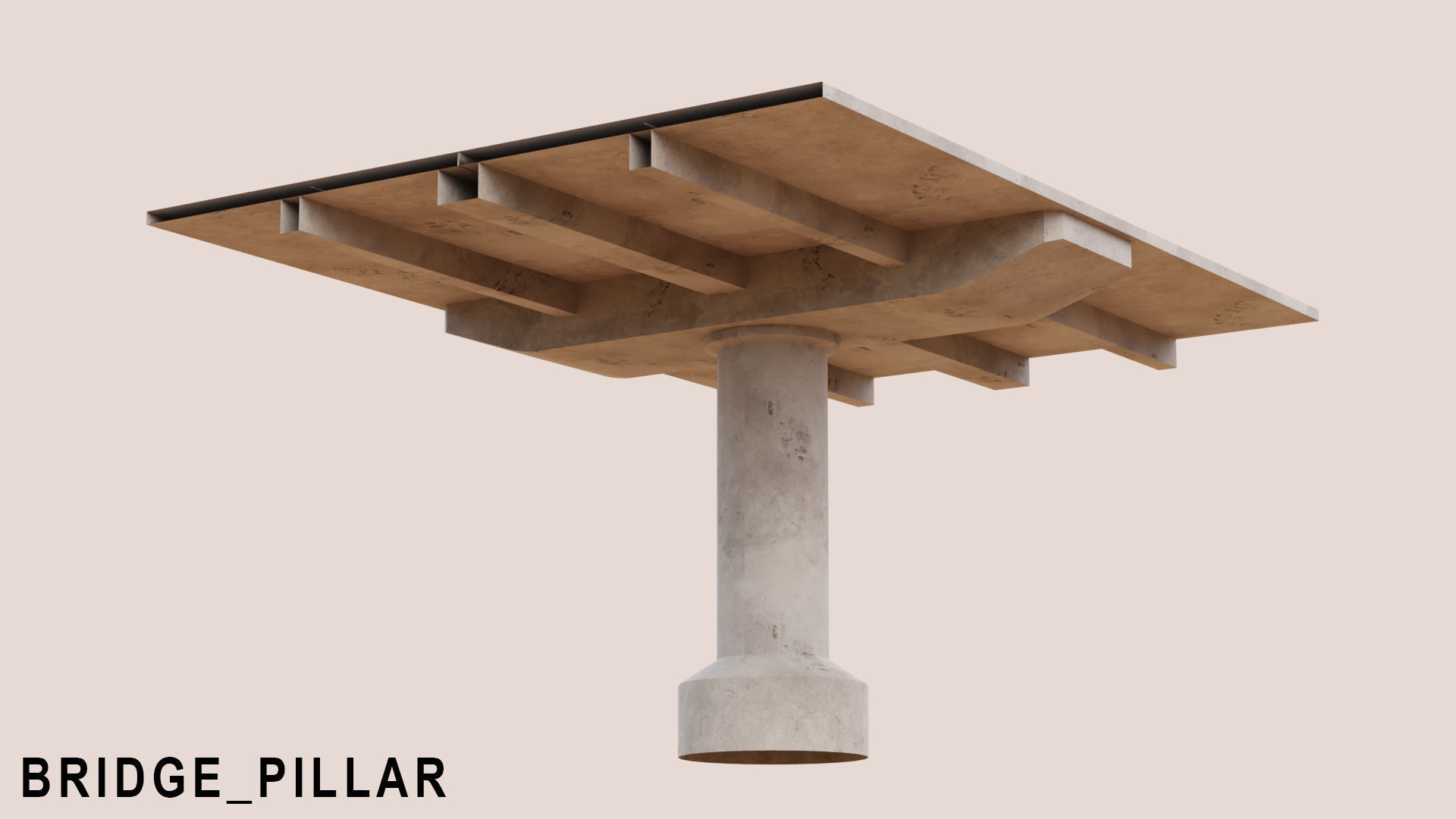 Urban Roadway Low-poly 3D model_7