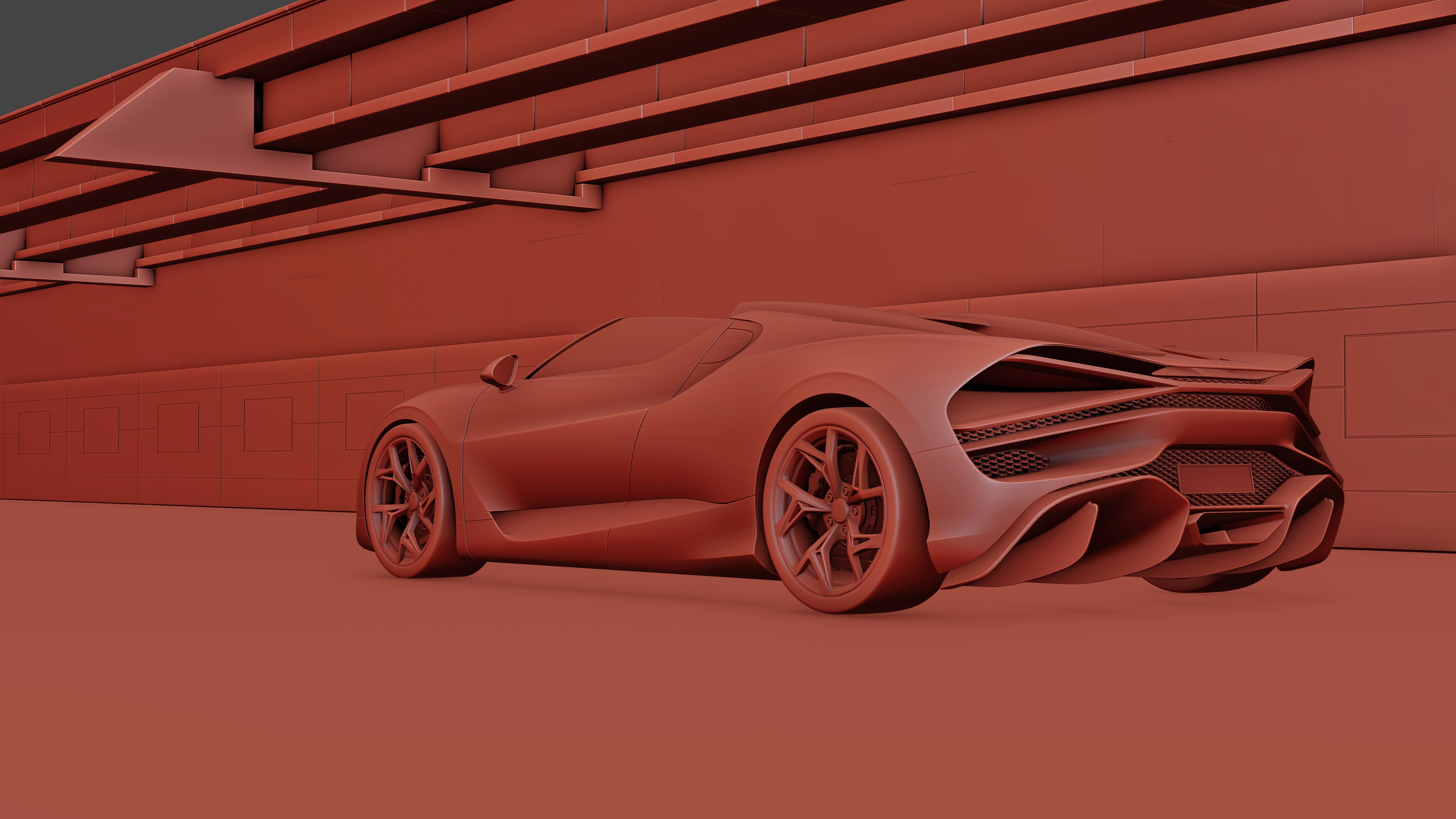 Urban Roadway Low-poly 3D model_12