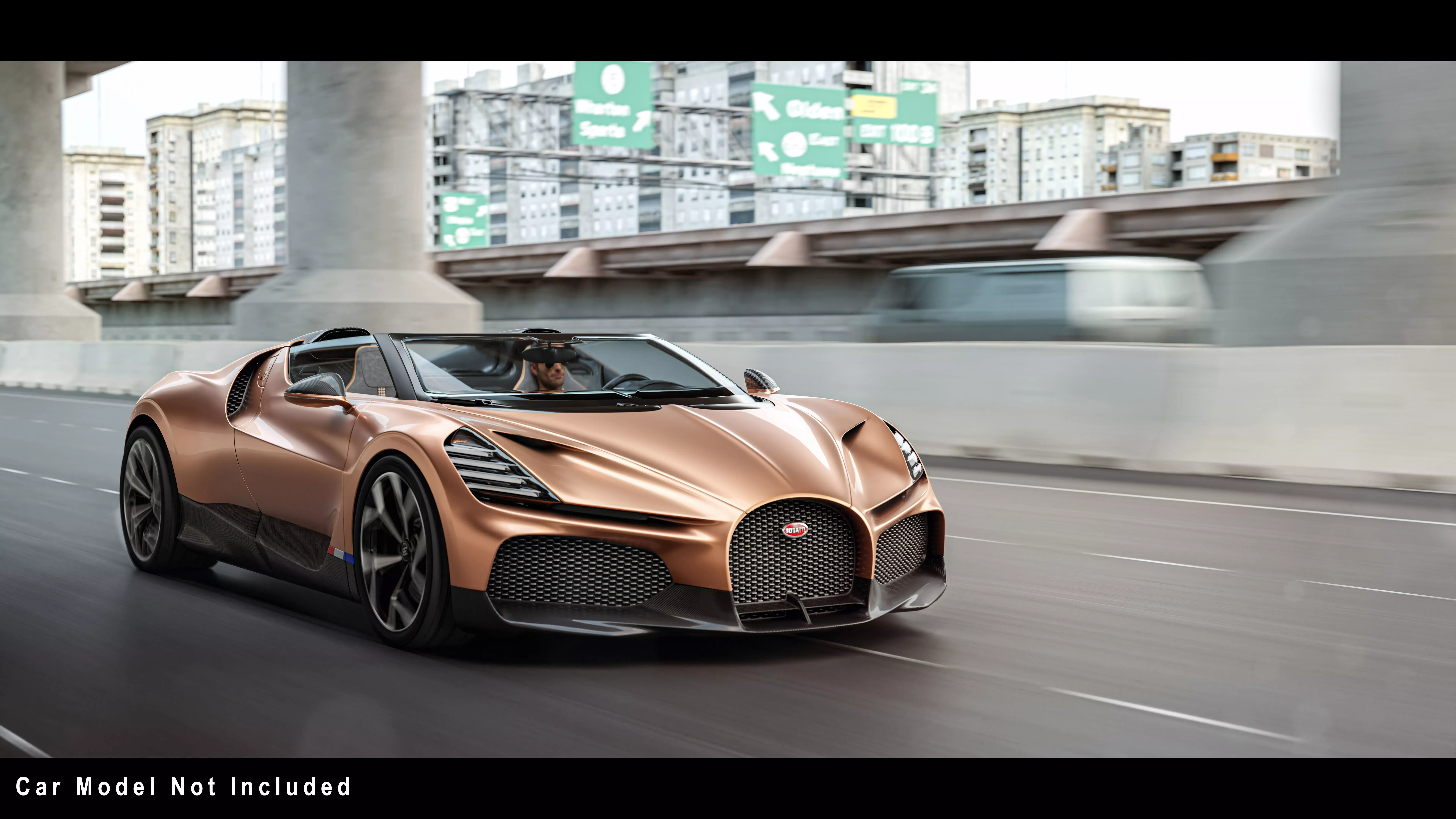 Urban Roadway Low-poly 3D model_0