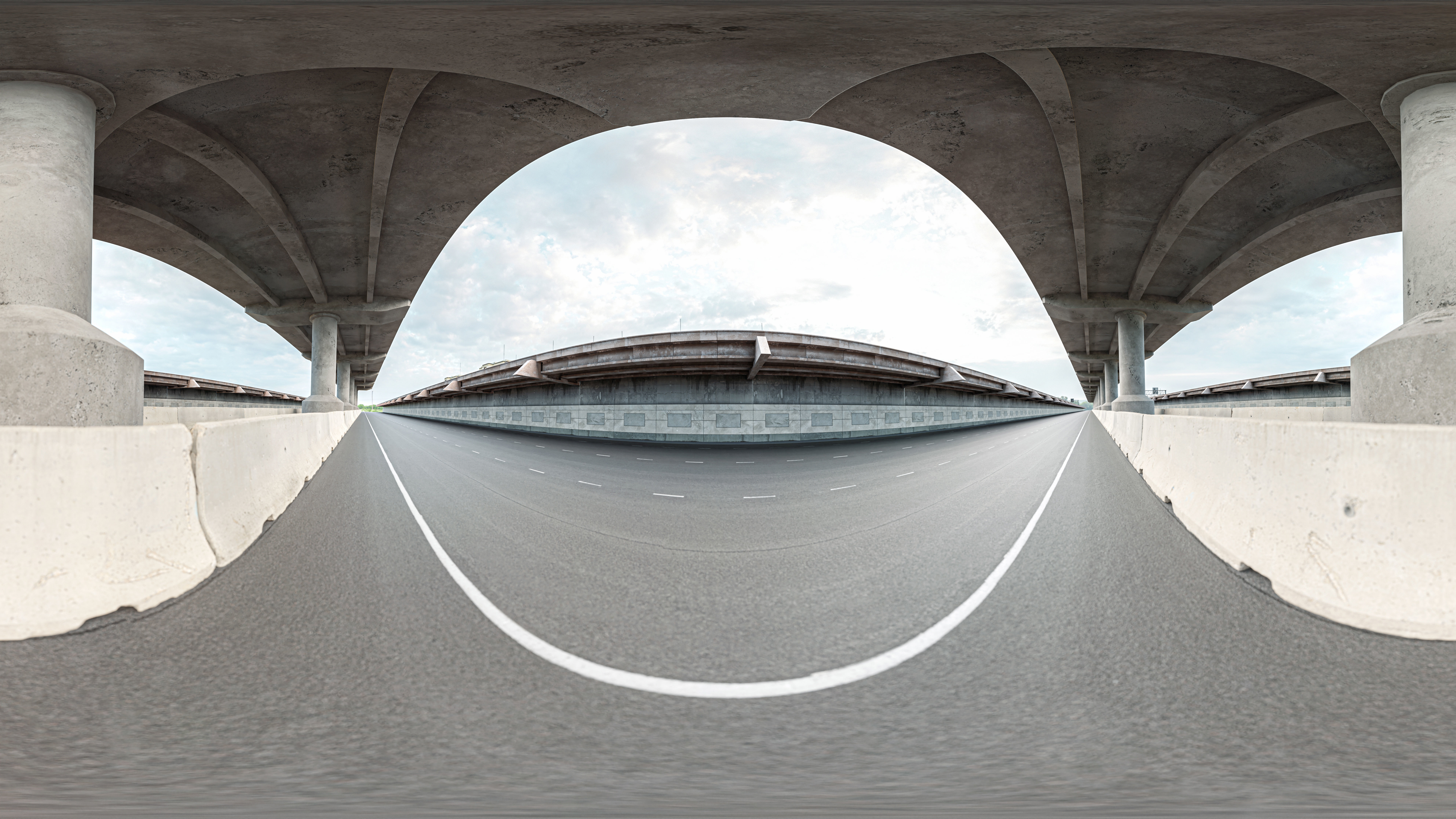 Urban Roadway Low-poly 3D model_11