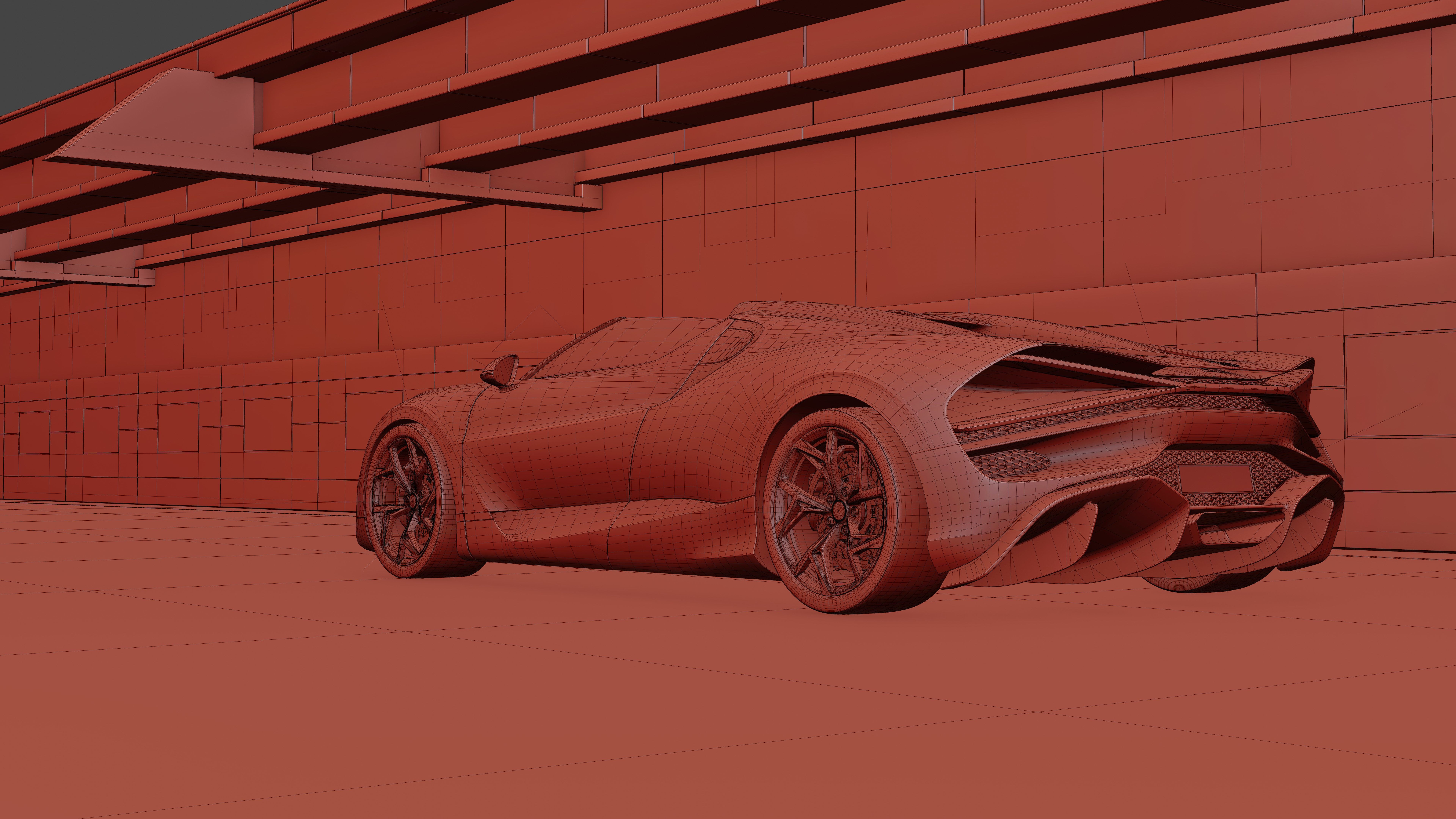 Urban Roadway Low-poly 3D model_17