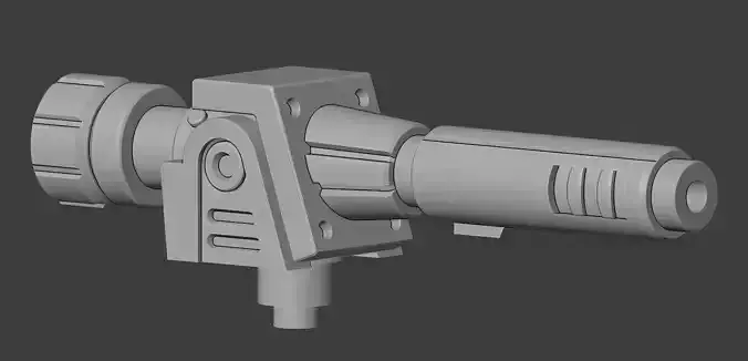 Articulated Mortar Cannon for PotP Outback or Brawn 3D print model