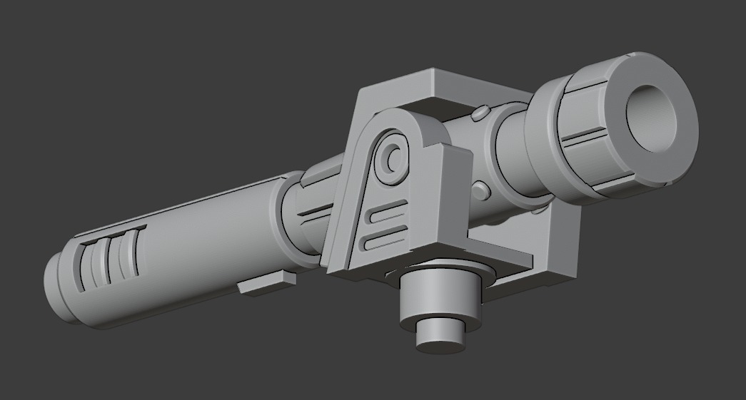 Articulated Mortar Cannon for PotP Outback or Brawn 3D print model_1