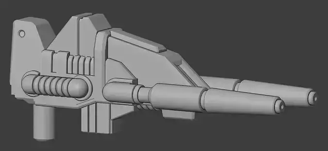 Twin Stunner Laser Rifle for PotP Grimlock 3D print model